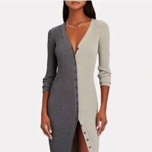 STAUD Shoko Sweater Dress Colorblock